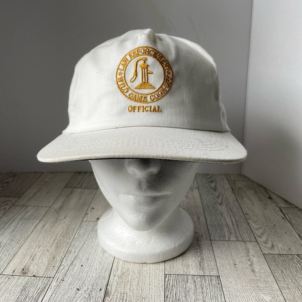 Law Enforcement Wild Game Cook-Off Official Cap Embordered Adjustable White Hat
